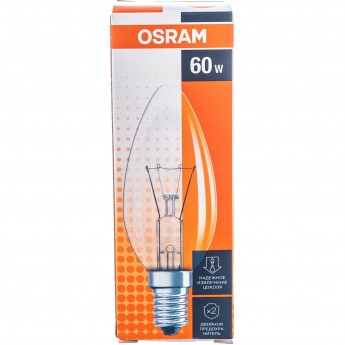 Лампа накаливания OSRAM CLASSIC B CL 60W E14 Лампа накаливания OSRAM CLASSIC B CL 60W E14