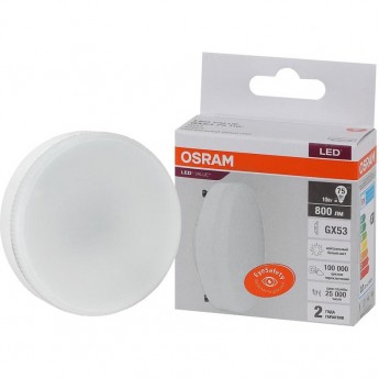 Лампа светодиодная LED OSRAM VALUE LVGX5375 10SW/840 10Вт GX53 230В 10х1 Лампа светодиодная LED OSRAM VALUE LVGX5375 10SW/840 10Вт GX53 230В 10х1